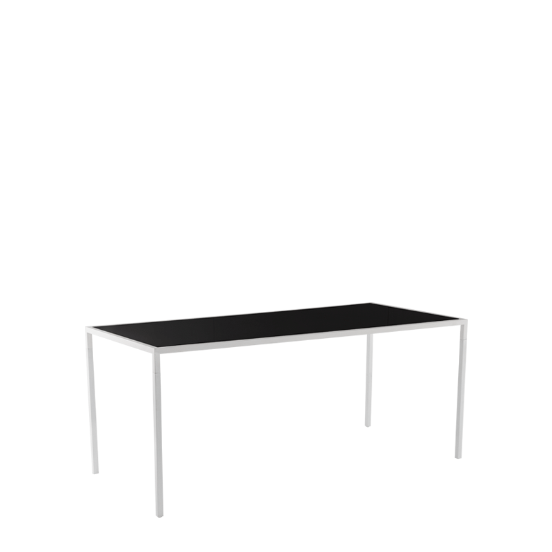 Unico 8"x4" Poseur Table with White Frame