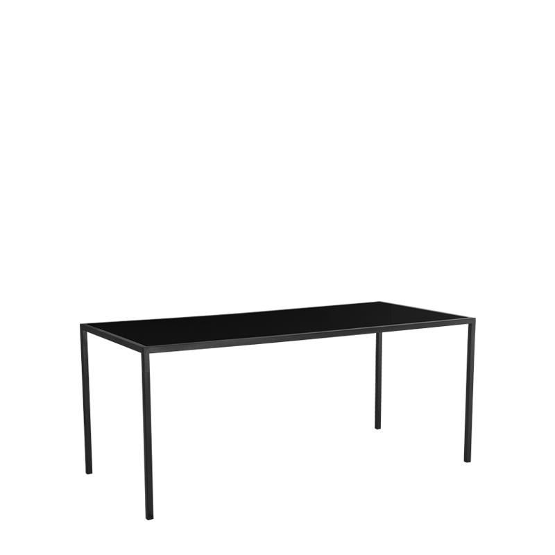 Unico 8"x4" Poseur Table with Black Frame