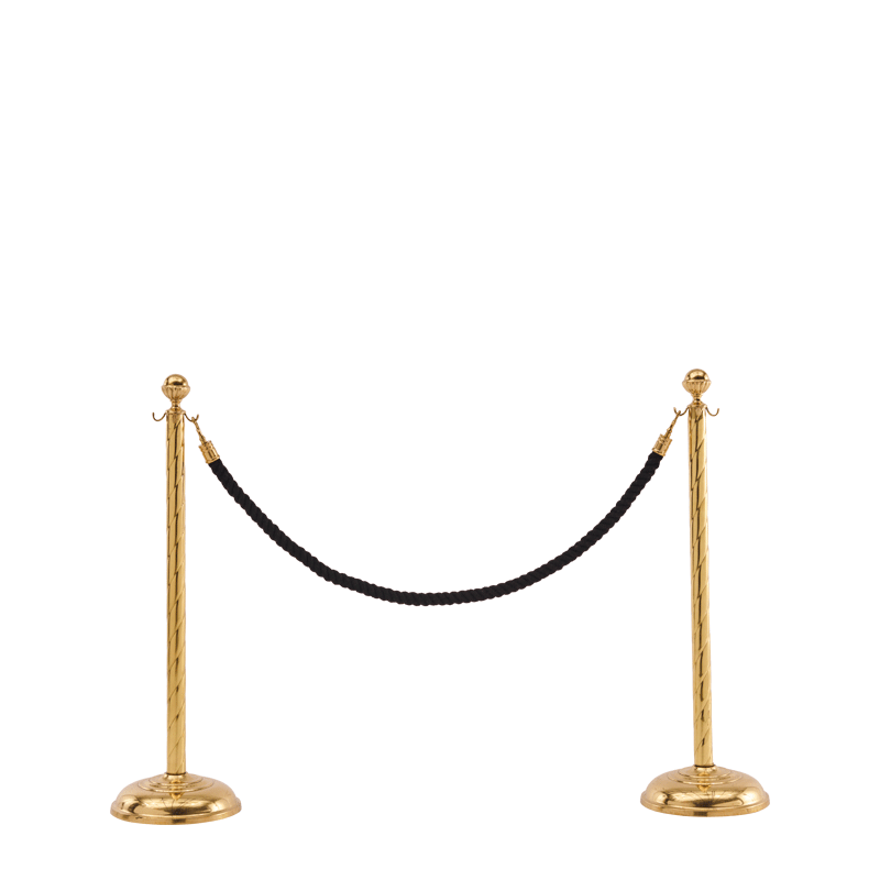 Twisted Stanchion in Brass