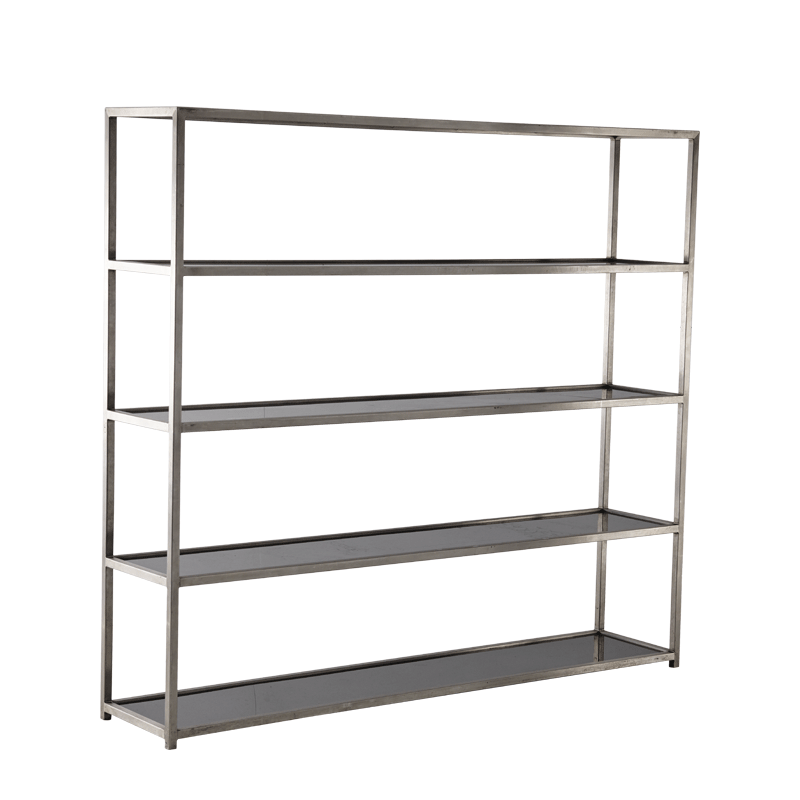 Unico Shelving Unit with Stainless Steel Frame