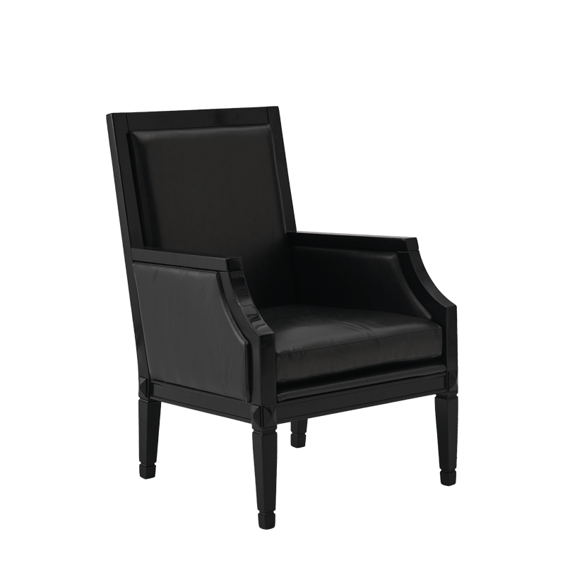 Havana Armchair in Black Hire Hire Options Greathire London