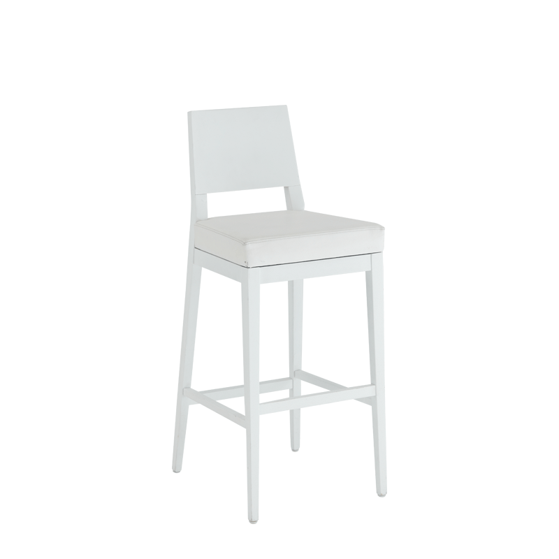 Porcino Bar Stool in White