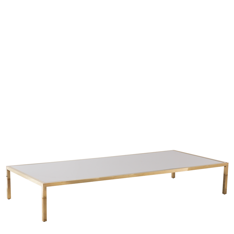 Unico 8"x4" Coffee Table with Gold Frame