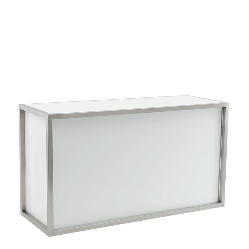 Unico Rectangular Bar with Stainless Steel Frame