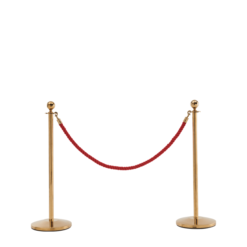 Stanchion Gold Brass