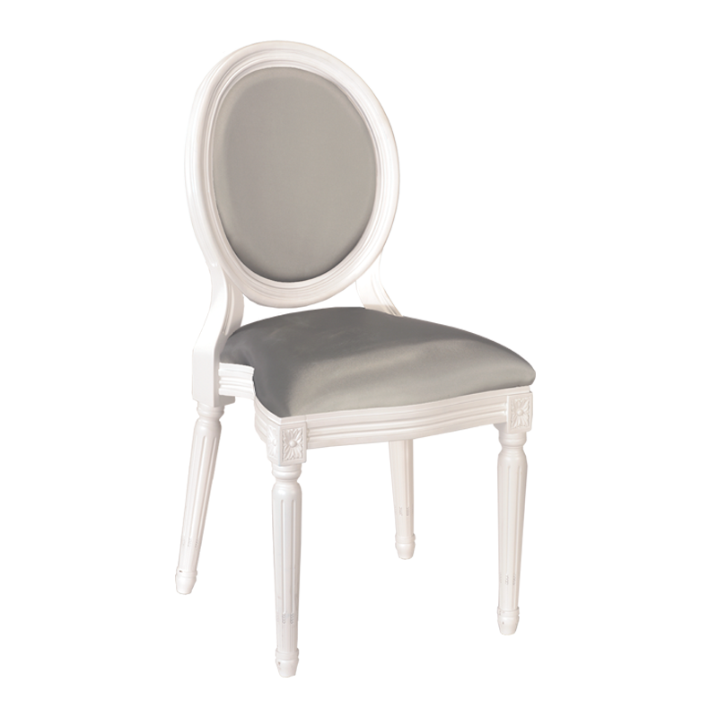 Montaigne padded chair in white