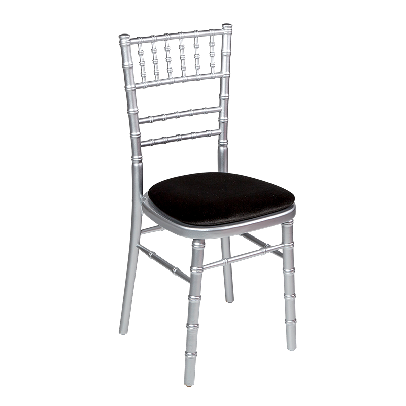 Bamboo chair in silver