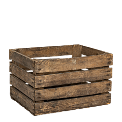 Vintage wooden crate 24 x 55 cm H 35 cm