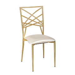 Beverly chair with cream seat pad