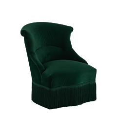 Boudoir Armchair in Emerald Green