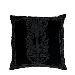 Black Velvet Cushion with Dehli Design