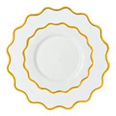 Gold Flower Plates