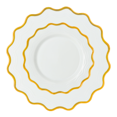 Gold Flower Plates