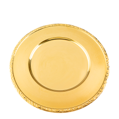 Gold charger plate Ø 33 cm