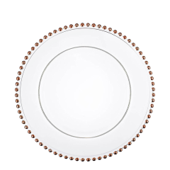 Daisy Rose Gold Charger Plate